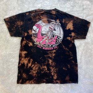 Bleach Dyed Skeleton in a Float Tee